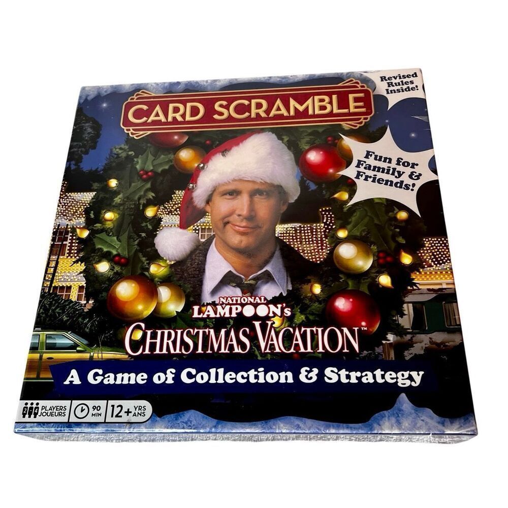 National Lampoon's Christmas Vacation Card Scramble Board Game New Sealed